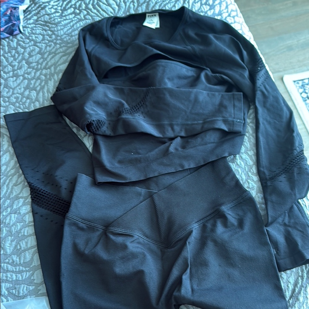 PINK Victoria's Secret Black Activewear Set